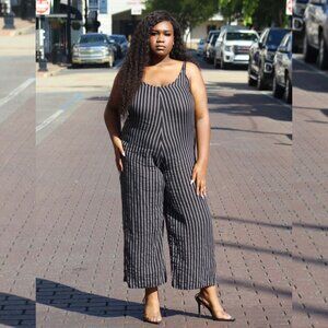 XLarge Pin Stripe Jumpsuit (1X)